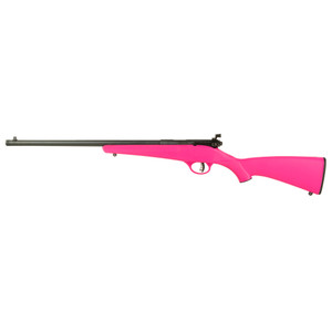 Savage Arms Rascal .22 LR Bolt-Action Rifle with Threaded Barrel - Pink Finish