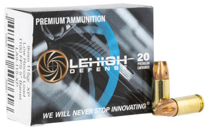 Lehigh Defense LA9115XP 9mm Luger Xtreme Defense Fluid Transfer Monolithic (XD FTM) Self-Defense Ammunition, 115 Grain