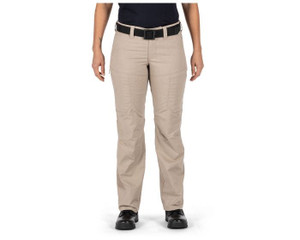 5.11 Tactical Women's Apex Pant with Flex-Tac and Teflon Finish, Size 0, Khaki