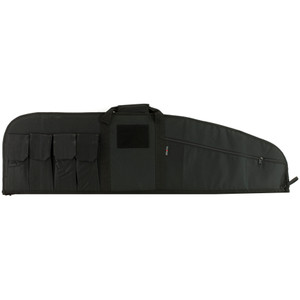 Allen Company Combat Tactical Rifle Case Model 10662 – 46-Inch Black Endura Fabric with Foam Padding and Multiple Pockets