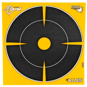Allen Company EZ Aim Adhesive 6-Inch Bullseye Targets - 12 Pack