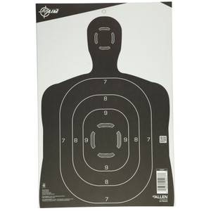 Allen Company EZ Aim Silhouette Paper Targets - 12x18 Inches, Pack of 25