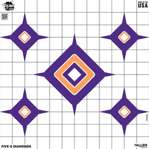 Allen Company EZ Aim Fun Dialing in More Fun Paper Targets - 8x8 Inches, 9 Pack