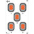 Allen Company EZ Aim 5-Spot Paper Target 23 x 35 Inches, Pack of 50