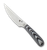 Spyderco Bow River Fixed Blade Knife - Custom Collaboration with Phil Wilson, 8Cr13MoV Steel, G-10 Handle, Leather Sheath