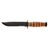Ka-Bar Military Fighting Utility Knife with Leather Sheath - U.S. Army Marked, Part Number 1219
