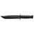 Ka-Bar Fighting Utility Knife with Leather Sheath and Black Handle - Part No. 1211