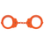 Peerless Handcuff Company Model 750C Chain Link Handcuff with Orange Electrolytic Polyurethane Finish