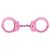 Peerless Handcuff Company Model 750C Pink Chain Link Handcuffs with Electrolytic Polyurethane Plating