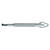 Peerless Handcuff Company Oversize Handcuff Key Part 4115 – Nickel Finish for Easy Double Locking and Unlocking