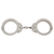 Peerless Handcuff Company Model 702C Oversize Chain Link Handcuffs with Nickel Finish