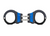 ASP Blue Line Ultra Plus Hinge Cuffs with Aluminum Bow - Model 56076