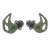 Axil X20 Slate Green Earplugs – Customizable Hearing Protection for Noise Environments