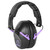 Walker's GWP-FPM1 Passive Ear Muffs in Black and Purple – Comfortable Hearing Protection for Shooting and Shooting Sports