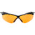 Walker's Crosshair Sport Glasses with Amber Lenses - Black Polycarbonate Safety Eyewear