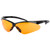 Walker's Crosshair Sport Glasses with Amber Lenses - Black Polycarbonate Safety Eyewear
