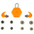 AXIL X20 Earplugs Blaze Orange – Comfortable Hearing Protection with Custom Fit Tips