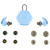 AXIL X20 Blue Earplugs – Compact Hearing Protection for On-the-Go Safety