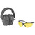 Champion Traps & Targets Shooting Combo Kit with Amber Earmuffs and Eye Protection