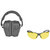 Champion Traps & Targets Shooting Combo Kit with Amber Earmuffs and Eye Protection