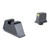 Trijicon Suppressor/Optic Height Night Sights for Green Glock 17 with Yellow Outline