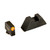 AmeriGlo Suppressor Tritium Sight Set for Glock MOS Pistols with Aimpoint ACRO and Holosun 509T Optics