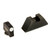 AmeriGlo Optic Compatible Sight Set for Glock MOS Pistols with Tritium Front and Flat Black Rear