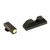 AmeriGlo UC Set for Glock Low Green and Black Sights - Model GL-354