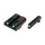 TRUGLO Brite-Site TFO for Glock High - Green Fiber-Optic & Tritium Night Sights