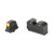 XS Sights R3D 2.0 Night Sights for Glock 19 - Bright Orange Illuminated Front and Serrated Blacked-Out Rear