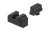Night Fision Optics Ready Stealth Trijicon Glock 43X Black Sight with Bright White Ring