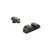 Ameriglo Trooper Night Sight Set for Pistols - Green and Orange Front and Rear Sights