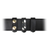 Boston Leather 3/4 Belt Keeper with Solid Brass Snaps - Black Hi Gloss Finish