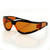 Bobster Shield II Frameless Impact-Resistant Sunglasses with Amber Lenses - Black Frame, Part ESH202