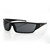 Zan Headgear Utah Sunglass EZUT01 – Retro Square Frame with Smoked Polycarbonate Lenses
