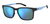 Under Armour UA Assist 2 Recycled Content Wayfarer Sunglasses - Matte Black Frame with Blue Mirror Lenses