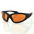 Bobster GXR Series Amber Anti-Fog Wraparound Polycarbonate Sunglasses with Detachable Strap