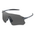 Bobster Aero Matte Gray Frame Sunglasses with Smoke Silver Mirror Lenses - Part BAER01