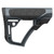 Daniel Defense DD Collapsible Mil-Spec Stock Gray - Adjustable Rifle Stock with Soft Touch Overmolding and Ambidextrous QD Swivel Points