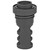 Yankee Hill Machine Co YHM-4302-MB-24A Quick Detach 30 Caliber Muzzle Brake in Black