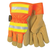 MCR Safety 19251L Reflective Pig Leather Palm Work Gloves, Large