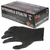MCR Safety 6061L Black Nitrile Disposable Gloves, Large, Powder-Free, Food Service Grade