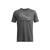 Under Armour Men's UA Foundation Short Sleeve in Castlerock/Black, Size Large