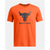 Under Armour Men's Project Rock Payoff T-Shirt – X-Large, Team Orange and Black