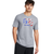 Under Armour Men's UA Freedom Hook T-Shirt - Heather Grey/Red, Medium