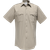 Flying Cross Command Short Sleeve Shirt with Zipper, Size 17.5, Silver Tan