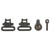 Allen Company Part 14430 Swivel Set for Shotguns – Black, 1 Inch Wide Sling Compatibility