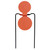 Allen Company EZ Aim Holey Spinning Target - Orange for Shooting Practice and Fun