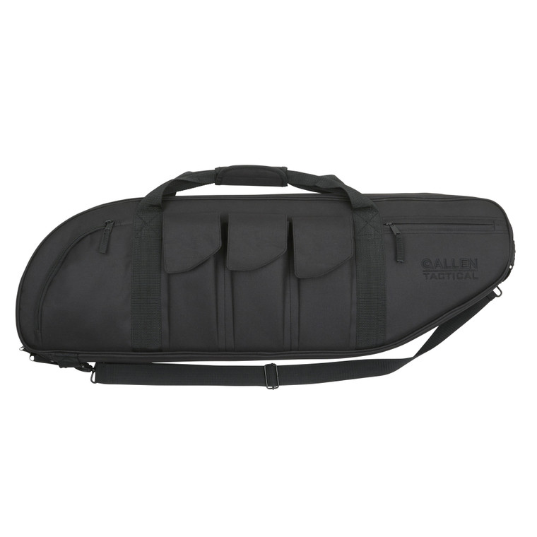 Allen Company Battalion Tactical Rifle Case 42 in Black with Multiple Pockets and Padded Shoulder Strap