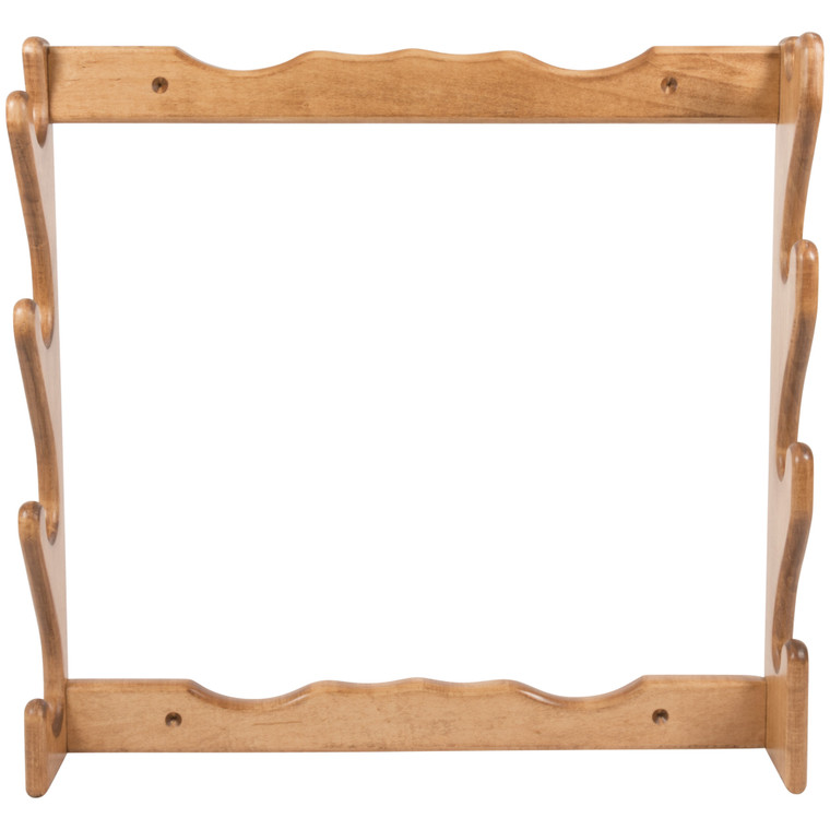 Allen Company Four Gun Wooden Wall Rack - Natural Finish, Solid Wood Construction
